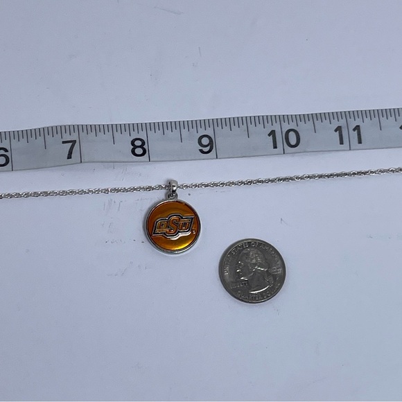 Double-Strand Oklahoma State Necklace with OSU and Cowboys Pendants - Picture 8 of 8